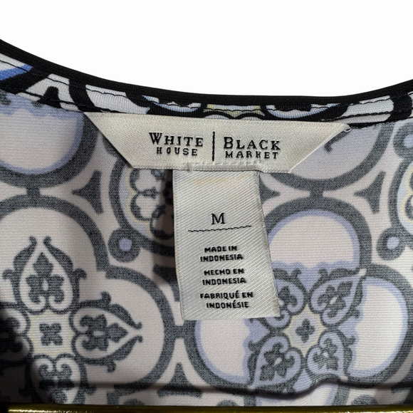 White House Black Market A-line Dress Wrap Style Size Medium - Picture 6 of 10